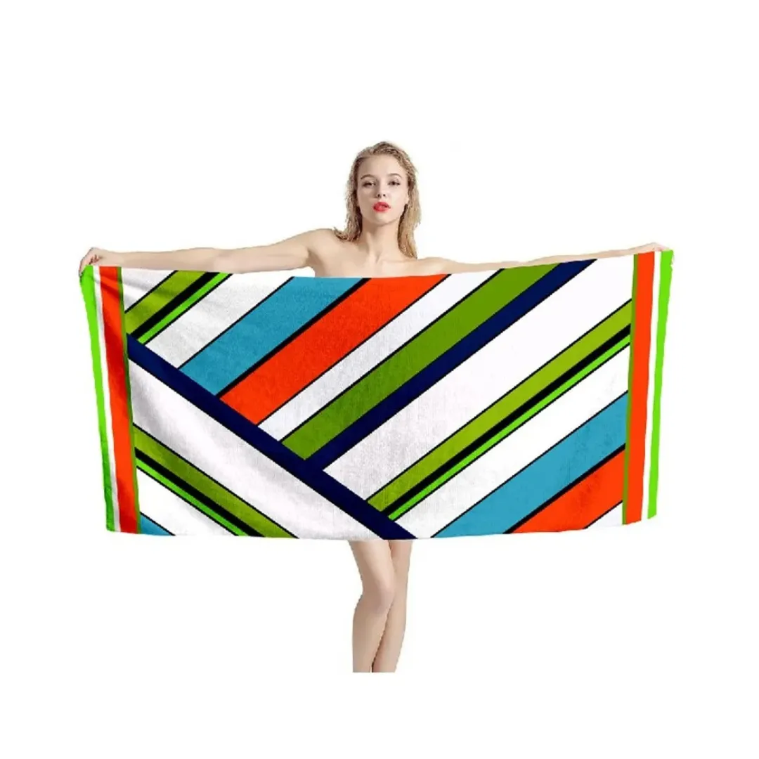 Serviette de plage ronde grande taille – Confort XXL pour bronzer à deux – Douce, absorbante et stylée – Image 19